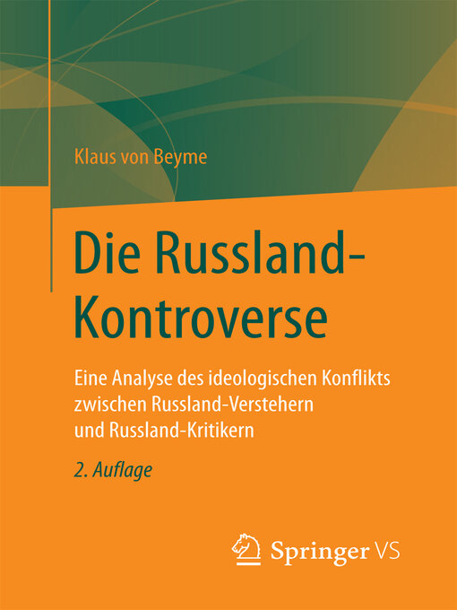 Title details for Die Russland-Kontroverse by Klaus von Beyme - Available